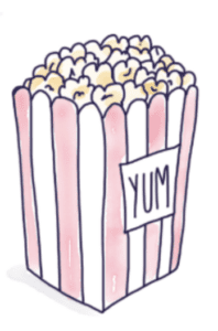 Popcorn at a movie about death